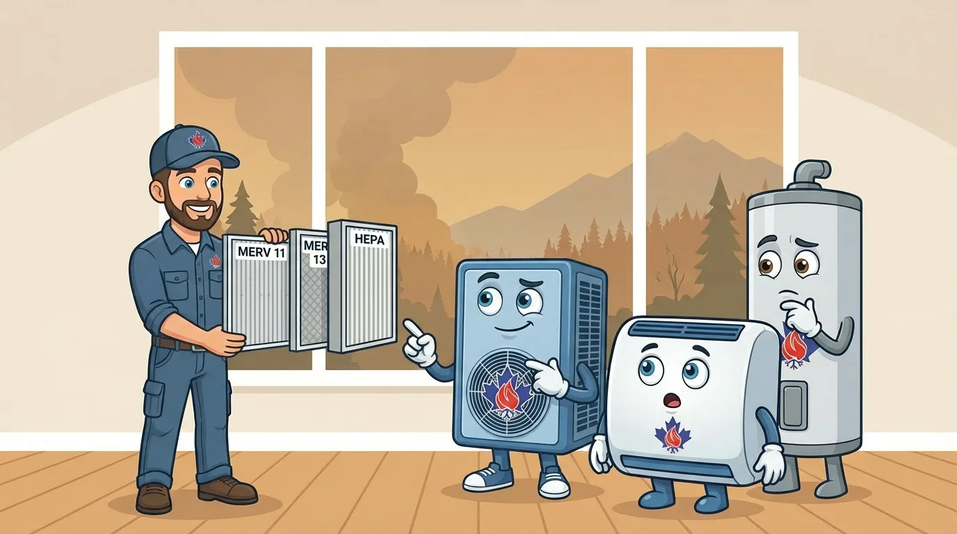 MERV 11 vs. MERV 13 vs. HEPA: Filter Choices for Pitt Meadows Wildfire Smoke