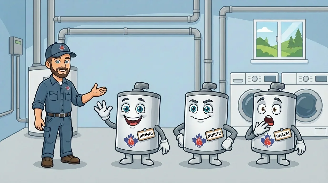 Rinnai vs. Noritz vs. Rheem: Tankless Water Heaters for Maple Ridge Summer Demand