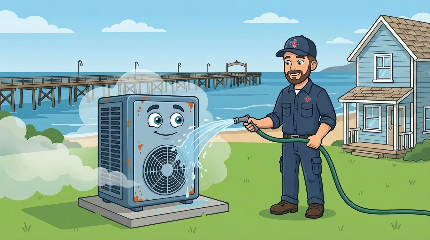 Salt Air and Your Heat Pump: Why White Rock Outdoor Units Need Extra Love After Beach Season